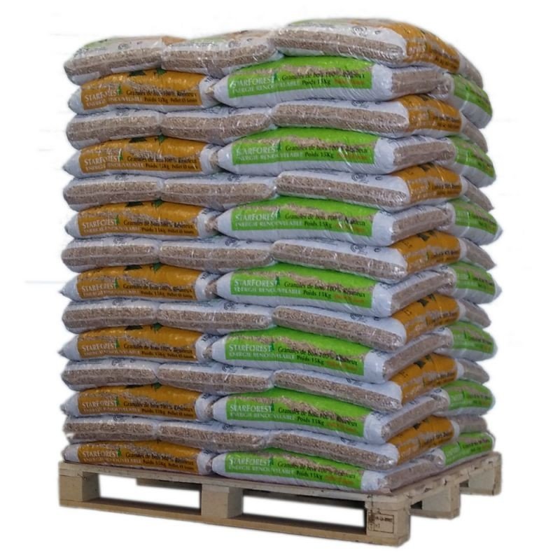 12 Pellet Starforest Palette de 70 sacs de 15 kg 1 Bois Pellet - 2025