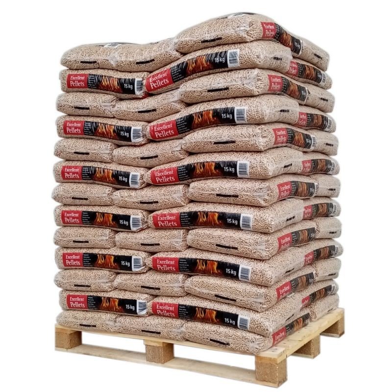 2 Pellet Excellent Pellets Palette de 65 sacs de 15 kg 1 Bois Pellet - 2025