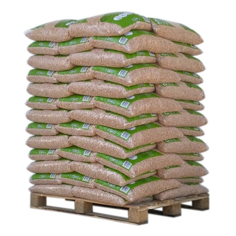 9 Pellet Din Pellets Palette de 65 sacs de 15 kg 1 Bois Pellet - 2025