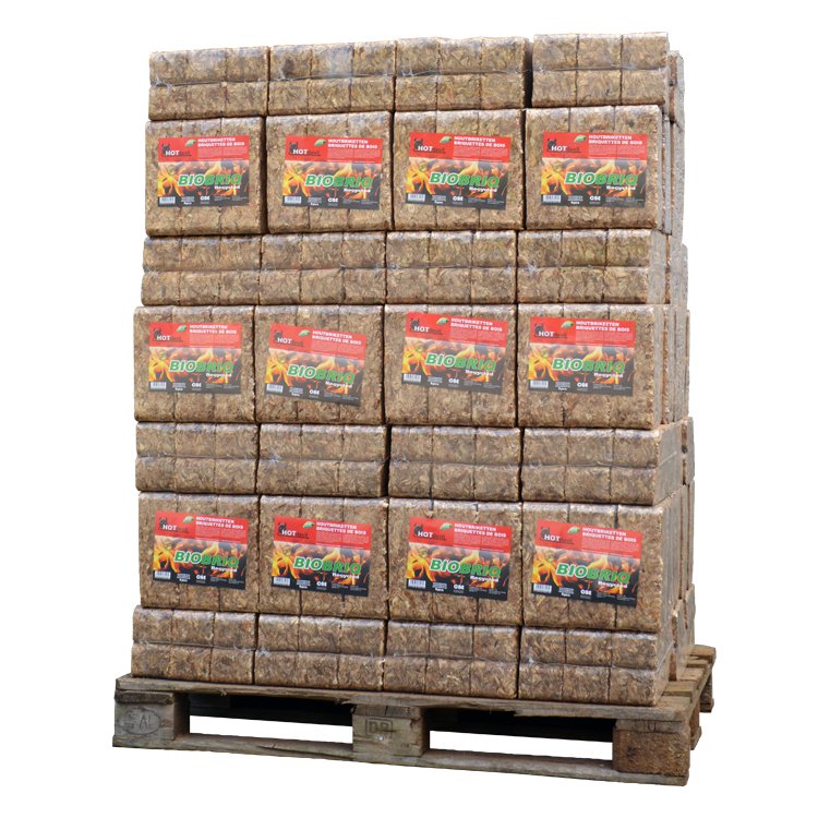 Palette de briquettes de bois BioBriq MegaRuf 972Kg Bois Pellet - 2025