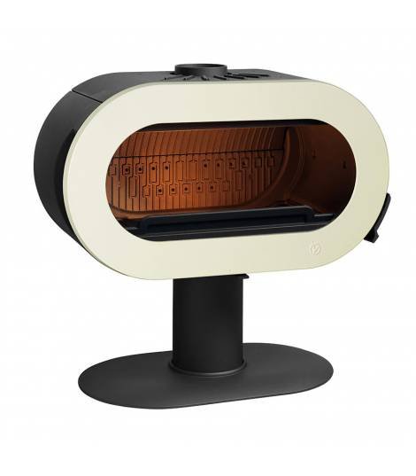 poele a bois fifty sur pied emaille invicta 10 kw ref 6480 46 Bois Pellet - 2025